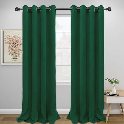 Easy-Going Blackout Curtains for Bedroom, Solid Thermal Insulated Grommet and by Easy-Going