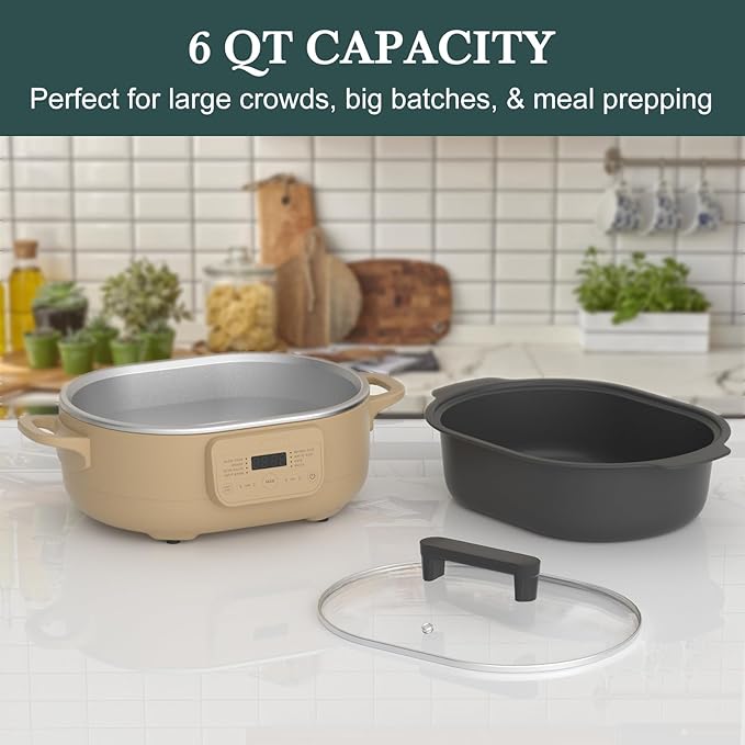 MAGNIFIQUE 6 Quart Multi-Cooker, - Image 4