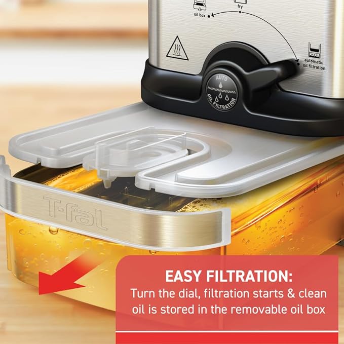 T-fal Compact EZ Clean Stainless Steel Deep Fryer - Image 4