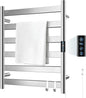 R FLORY Heated Towel Rack for Bathroom, 6 Bar Wall Mounted Towel Warmer Rack by FLORY