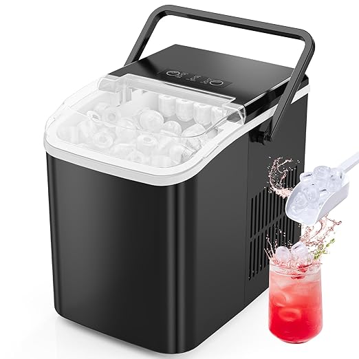 Sweetcrispy Countertop Ice Maker Machine, Portable Self-Cleaning Ice Machine by Sweetcrispy