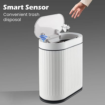 Bathroom Sensor Trash Can with Lid Automatic 2 Gallon Smart Garbage Can - Image 4