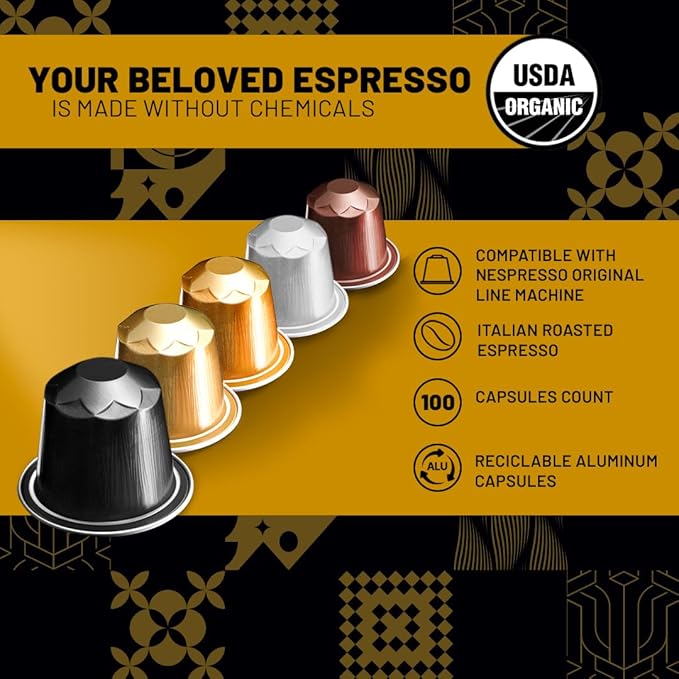 Espressoro 100 Organic Espresso Capsules - Image 2