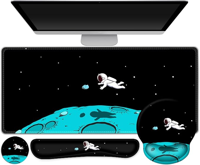 Gaming Mouse Pad, Large Desk Mat, Cute Desk Pad Protector, 4in1 XXL Mousepad + by ToLuLu