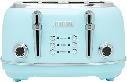 Haden Heritage 4 Slice Wide Slot Stainless Steel Toaster by HADEN