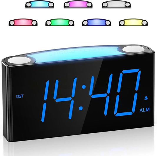 Digital Alarm Clock for Bedroom by Mesqool
