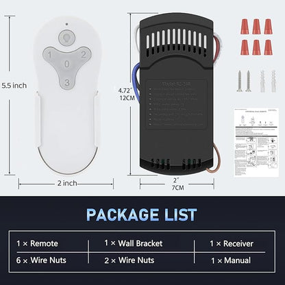 KUJCE10311/ KUJCE10712 Ceiling Fan Remote Control Kit - Image 7