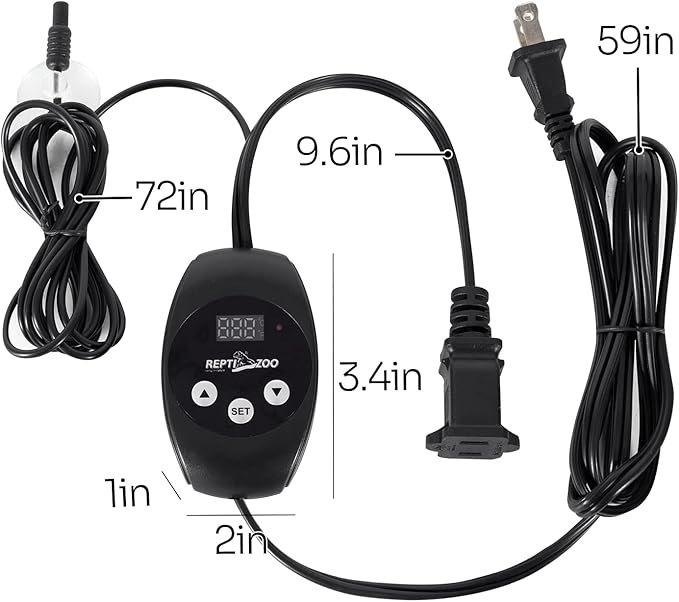 REPTIZOO Dimming Thermostat, PID Temperature Controller - Image 7