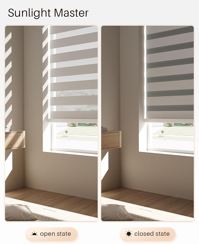 Smart Zebra Blinds for Windows, Alexa Motorized Blinds - Image 6