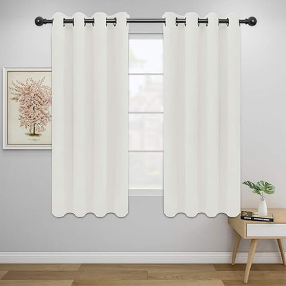 Easy-Going Blackout Curtains for Bedroom, Solid Thermal Insulated Grommet and by Easy-Going
