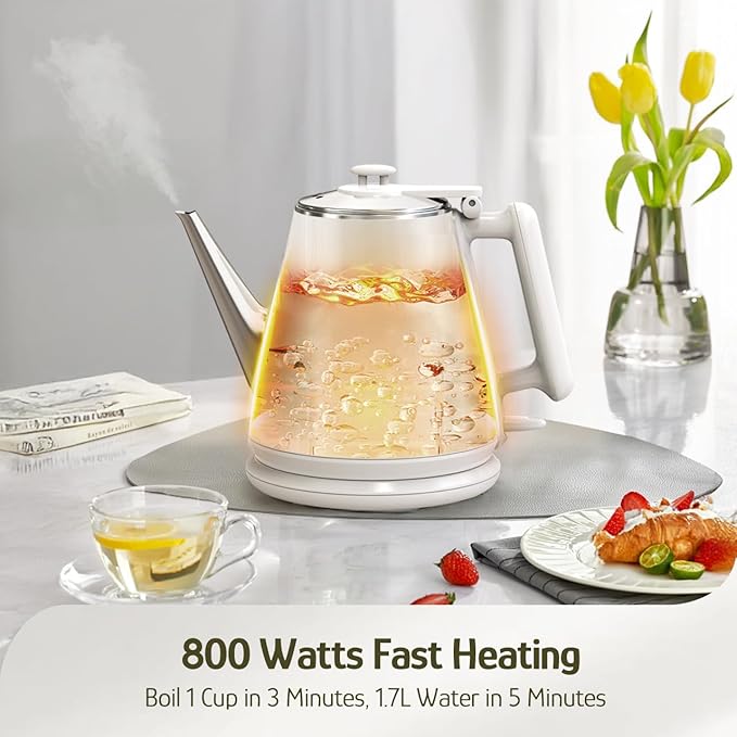 Hazel Quinn Electric Kettle - 1L/34oz Small Tea Kettle - Image 3