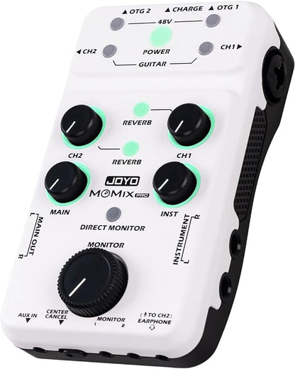 JOYO Audio Mixer USB Audio Interface Stereo XLR+48V Phantom Power Mixer by JOYOOfficial