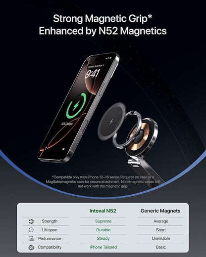 Intoval 3-in-1 Foldable Wireless Charging Station, Qi2 Certified 15W Ultra Fast - Image 2