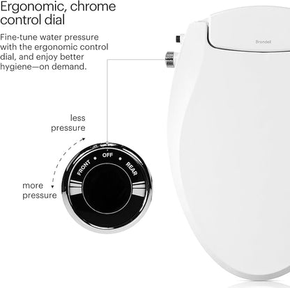 Brondell Bidet Toilet Seat Non-Electric Swash Ecoseat, Fits Elongated Toilets - Image 4