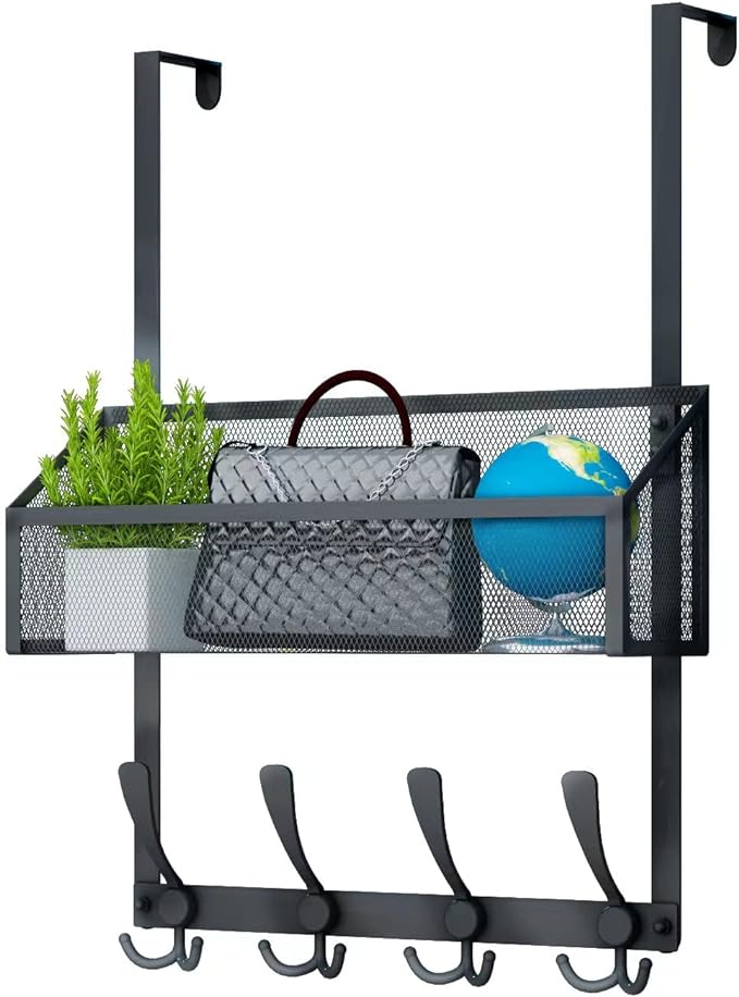 Kaiferty Over The Door Hooks Organizer, Coat Rack Over The Door Storage Hanger by Kaiferty