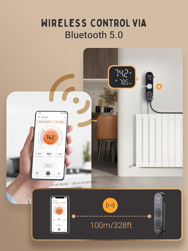 INKBIRD Bluetooth Digital Temperature Controller 1200W Heating Cooling 2-Stage - Image 7