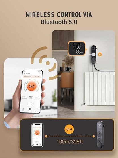 INKBIRD Bluetooth Digital Temperature Controller 1200W Heating Cooling 2-Stage - Image 7