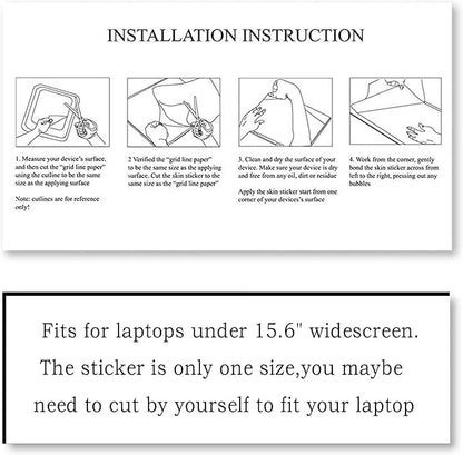 Laptop Skin Sticker Decal, Decorative Waterproof - Image 6