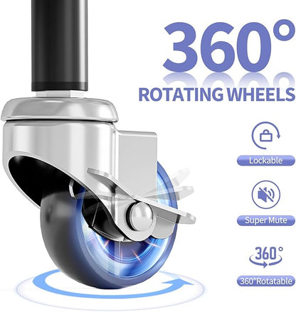 TOOLF 5-Tier Metal Rolling Cart - Image 7