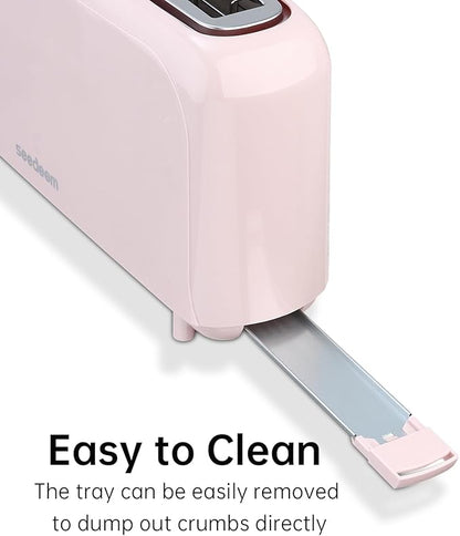 SEEDEEM 2 Slice Slim Toaster, Single 10" Long Slot Toaster Fits Bagels & - Image 7