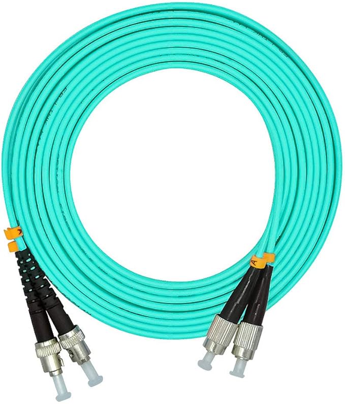 Jeirdus 30Meters 100ft FC to ST Duplex 50/125 10G OM3 Multi-Mode Fiber Optic by Jeirdus