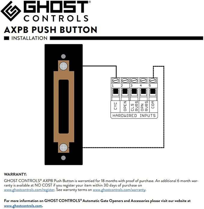 Ghost Controls AXPB Push Button - Image 3