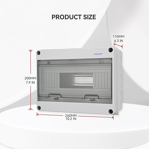 MOLLOM 12 Way Circuit Breaker MCB Distribution Protection Box - Image 2