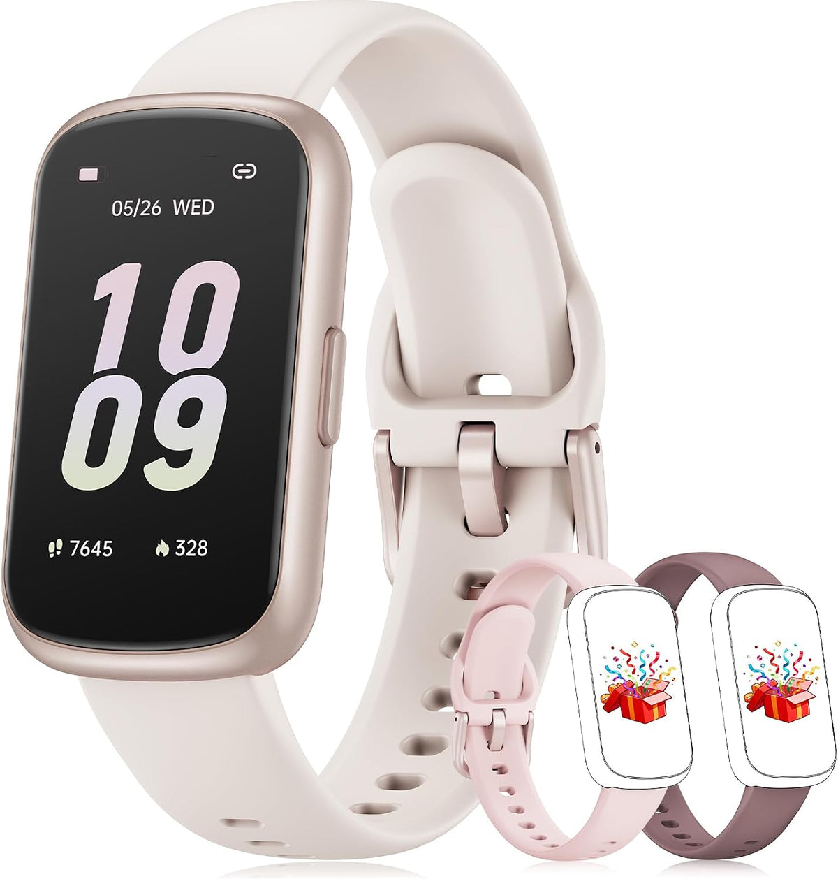 fitness tracker with 24/7 heart rate monitor, sleep, main product view