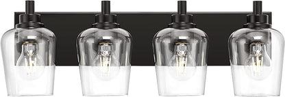 METWET Bathroom Light Fixtures, 4-Light Modern Vanity Light by Metwet