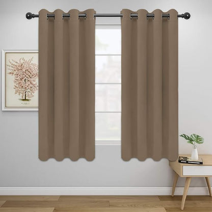 Easy-Going Blackout Curtains for Bedroom, Solid Thermal Insulated Grommet and by Easy-Going