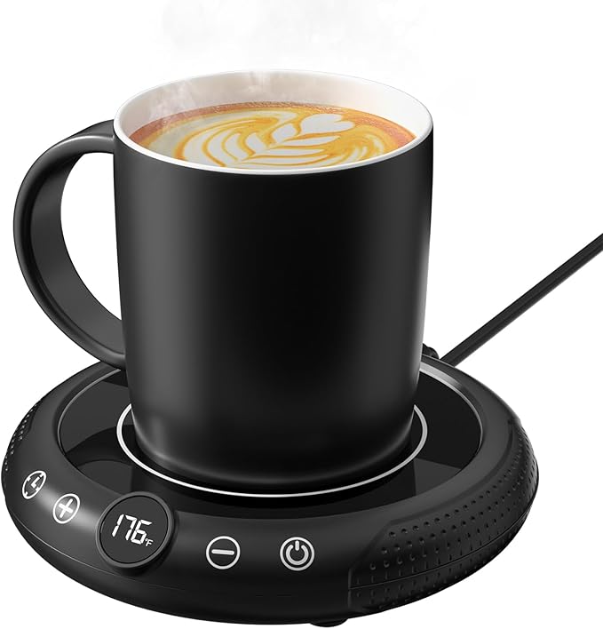 Coffee Mug Warmer with Mug Set by GNIYUIX