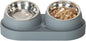 SAROSORA Cat Feeder Stainless Steel Bowl, Pet Food and Water Bowl Dishes by SAROSORA