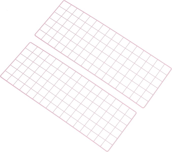 PATIKIL 31.5"x12" Wire Grid Panel, 2 Pack Board Photo Pictures Memo Display by PATIKIL
