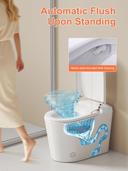 BAYTINA Smart Toilet with Auto Open/Close Lid, ADA Height Heated Seat, Warm - Image 4