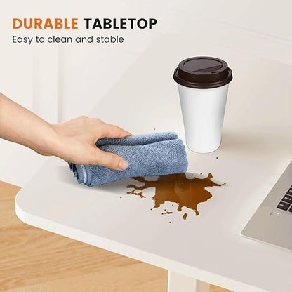 Mobile Bed Laptop Desk with Lockable Wheels and Height Adjustment Function - Image 6