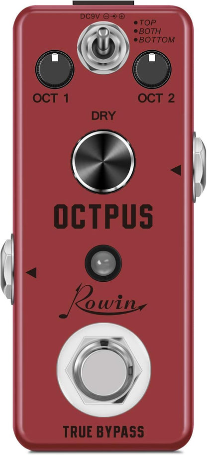 Rowin Polyphonic Octave Guitar Effects Pedal Pure Octopus Digital Mini Single by Rowin