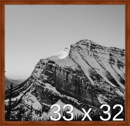 Frame It Easy 33 x 32 Russet Wood Frame by FrameItEasy