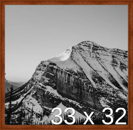 Frame It Easy 33 x 32 Russet Wood Frame by FrameItEasy