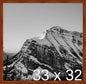 Frame It Easy 33 x 32 Russet Wood Frame by FrameItEasy