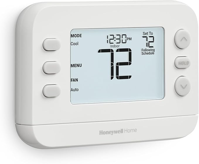 New! Honeywell Home Programmable Thermostat, Conventional/Heat Pump - Image 2