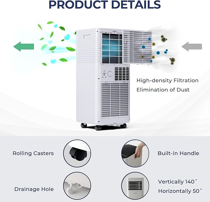 COSTWAY Portable Air Conditioner, 10000 BTU AC Cooling - Image 5