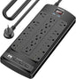 18 Outlets Surge Protector Power Strip by POWSAV