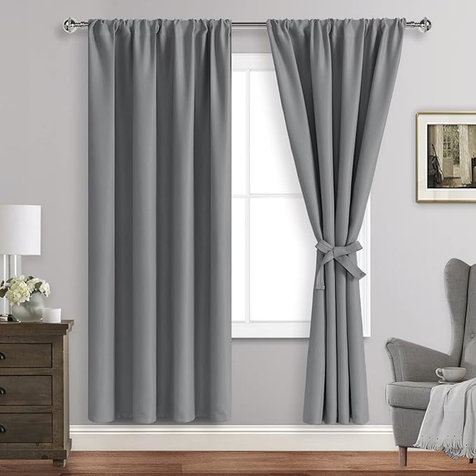 JIUZHEN Blackout Curtains for Bedroom by JIUZHEN