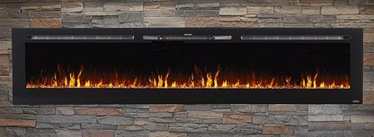 Touchstone Smart Electric Fireplace-The Sideline 100" Wide-in Wall Recessed - Image 2