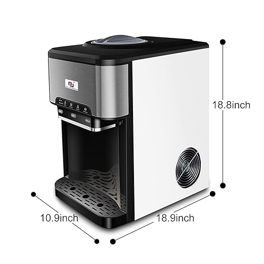 NUNET 3-in-1 Ice Maker Water Dispenser Water Cooler Filled by Water Line w. - Image 9