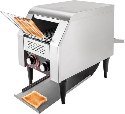 Commercial Conveyor Toaster-150 Slices/H, 1300W Stainless Steel Toasters by Unknown
