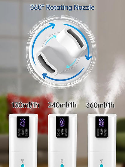 8L Smart Humidifiers for Bedroom Large Room, 2.1Gal Cool Mist Top Fill Diffuser - Image 6