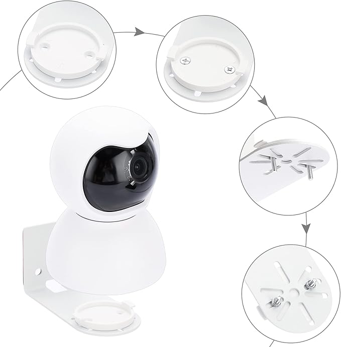 Sumnacon 3PCS Wall Mount Camera Shelf- Metal Small Wall Shelf - Image 5