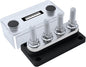 AMOMD 300A Bus Bars 4 Terminal Studs M10 Nickel Plated Copper Distribution by AMOMD