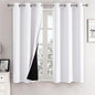ChrisDowa White 100% Blackout Curtains by ChrisDowa